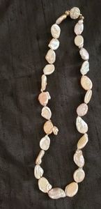 Coin pearl necklace